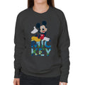 Disney Mickey Mouse Colour Text Women's Sweatshirt product image 1