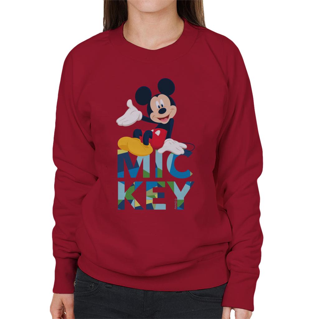 Disney Mickey Mouse Colour Text Women's Sweatshirt product image 6