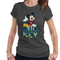 Disney Mickey Mouse Colour Text Women's T-Shirt product image 1