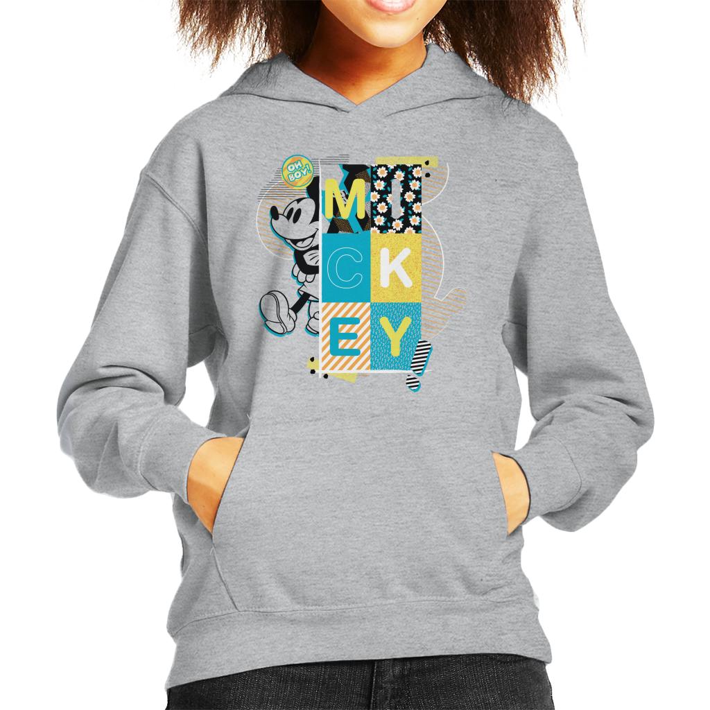 Disney Mickey Mouse Oh Boy Pop Art Kid's Hooded Sweatshirt product image 1
