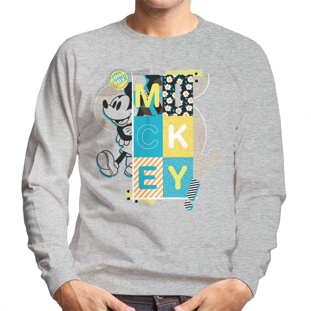 Disney Mickey Mouse Oh Boy Pop Art Men's Sweatshirt product image 1