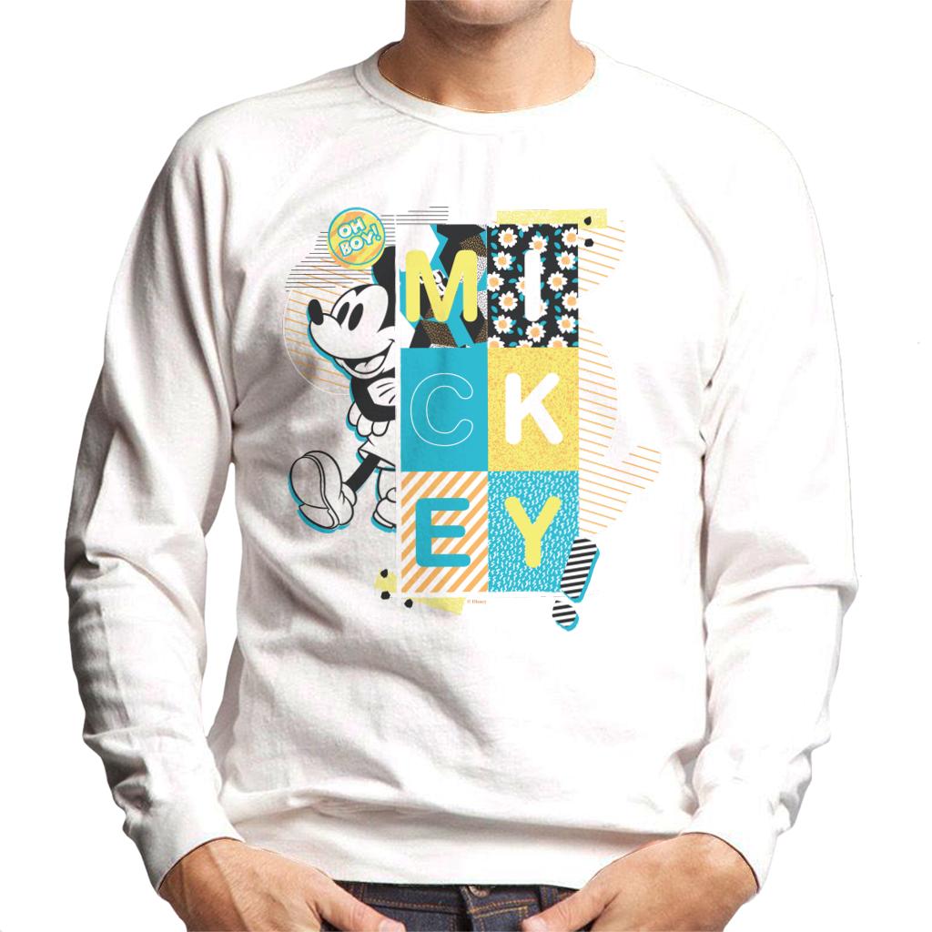 Disney Mickey Mouse Oh Boy Pop Art Men's Sweatshirt product image 4