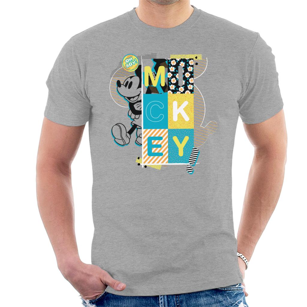 Disney Mickey Mouse Oh Boy Pop Art Men's T-Shirt product image 1
