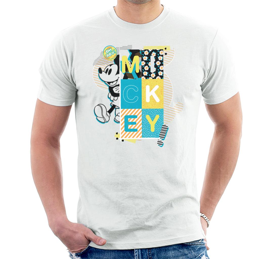 Disney Mickey Mouse Oh Boy Pop Art Men's T-Shirt product image 4