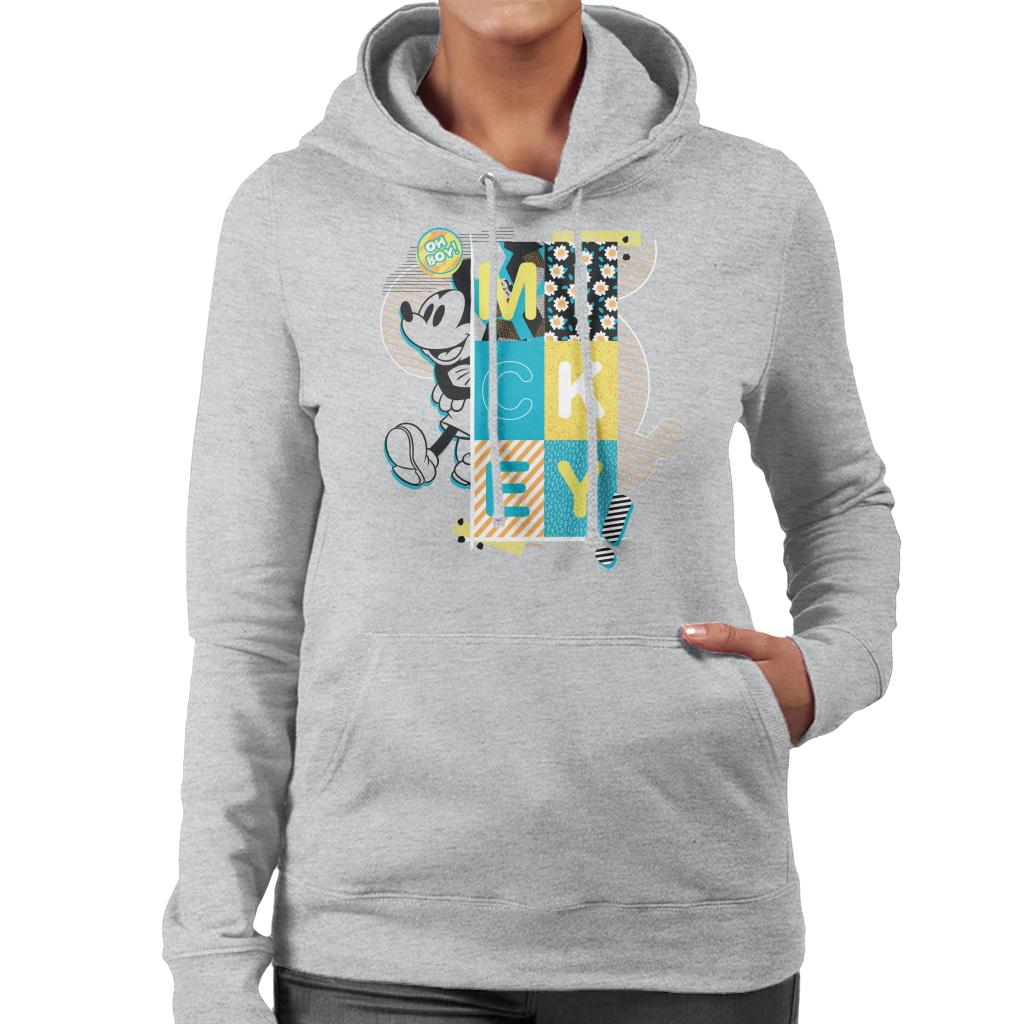 Disney Mickey Mouse Oh Boy Pop Art Women's Hooded Sweatshirt product image 1