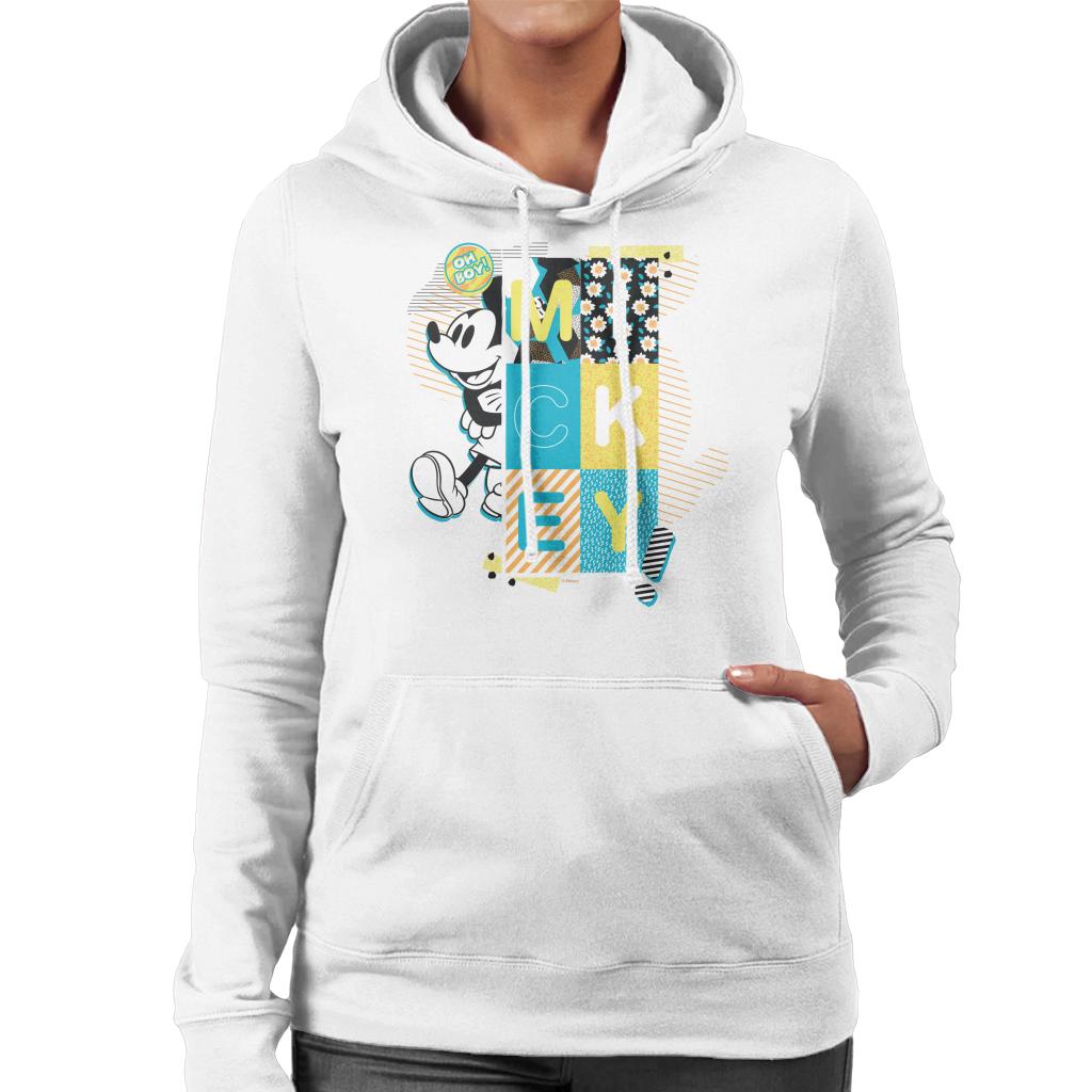 Disney Mickey Mouse Oh Boy Pop Art Women's Hooded Sweatshirt product image 4