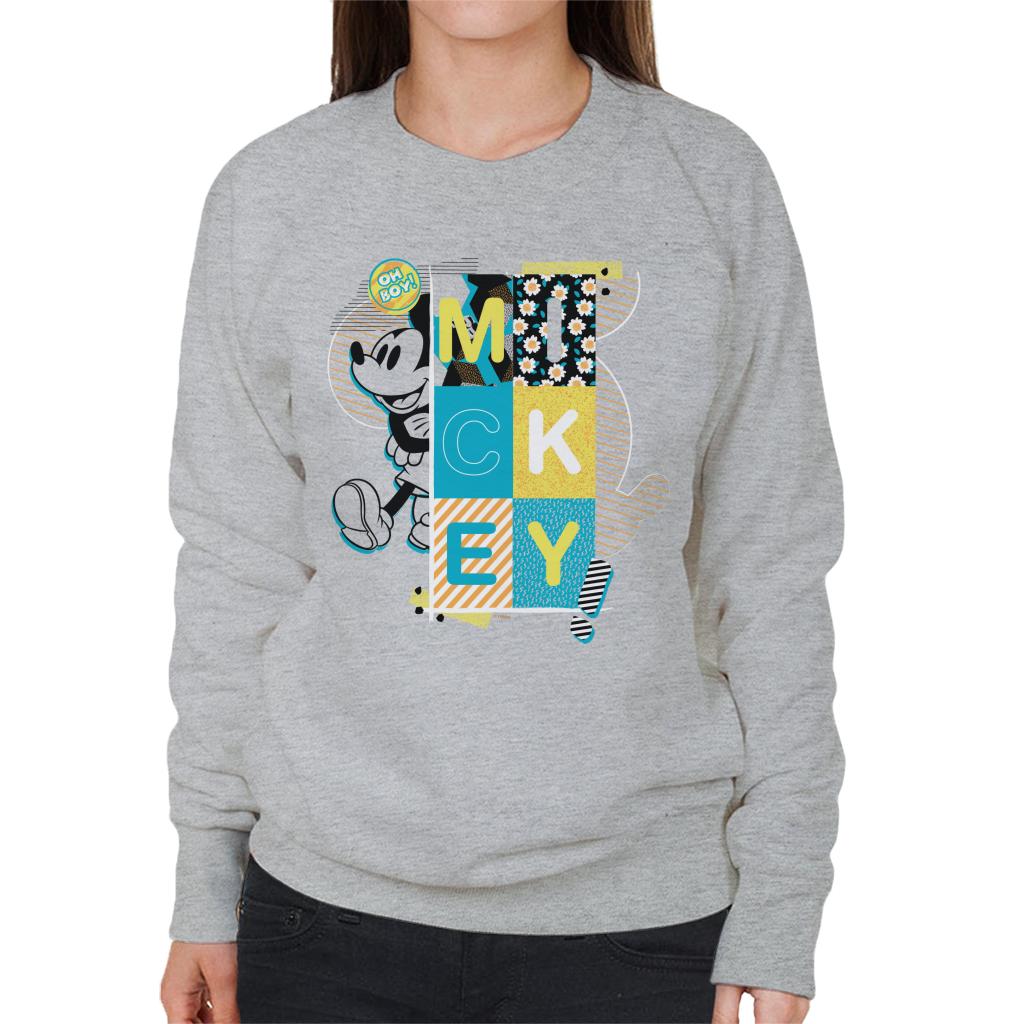 Disney Mickey Mouse Oh Boy Pop Art Women's Sweatshirt product image 1