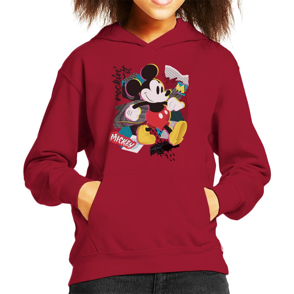 Disney Mickey Mouse Retro Pop Art Kid's Hooded Sweatshirt product image 4