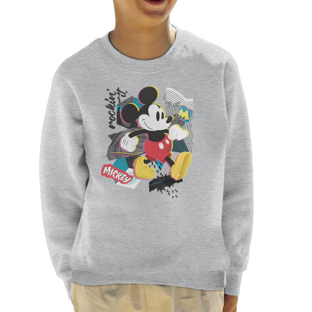 Disney Mickey Mouse Retro Pop Art Kid's Sweatshirt product image 1
