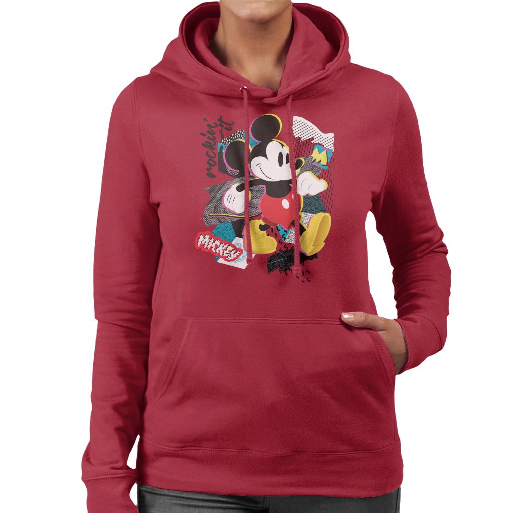 Disney Mickey Mouse Retro Pop Art Women's Hooded Sweatshirt product image 6