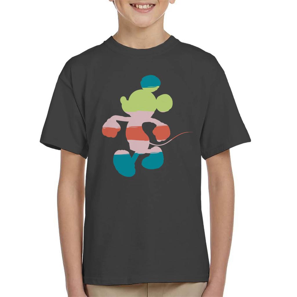 Disney Mickey Mouse Colour Silhouette Kid's T-Shirt product image 1