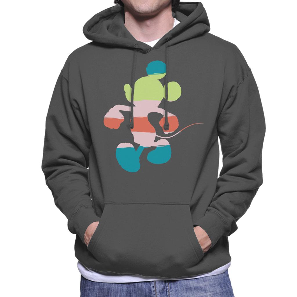 Disney Mickey Mouse Colour Silhouette Men's Hooded product image 1