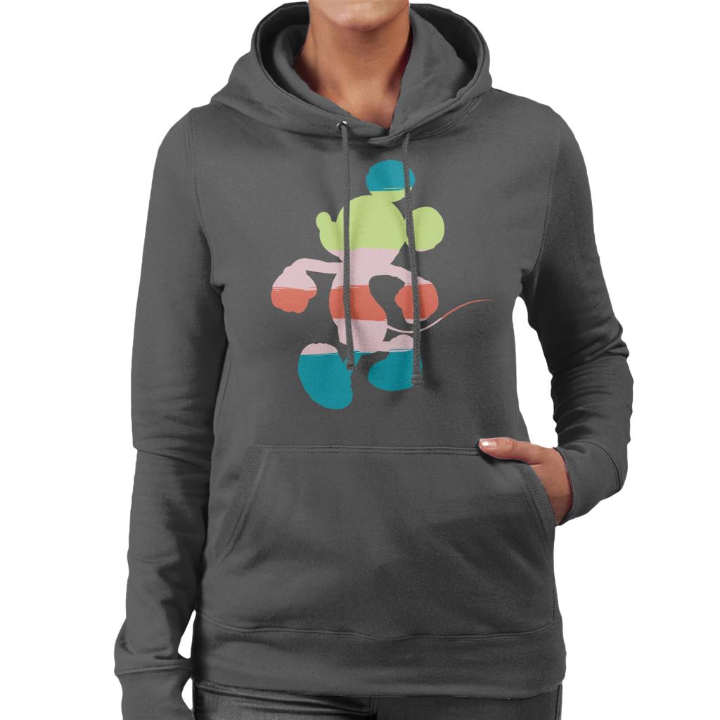 Disney Mickey Mouse Colour Silhouette Women's Hooded product image 1