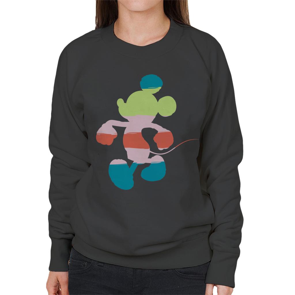 Disney Mickey Mouse Colour Silhouette Women's Sweatshirt product image 1