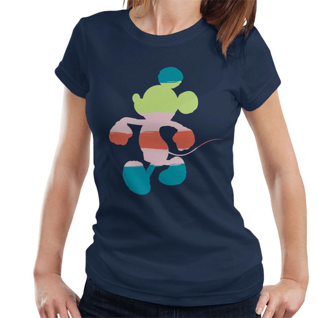 Disney Mickey Mouse Colour Silhouette Women's T-Shirt product image 4