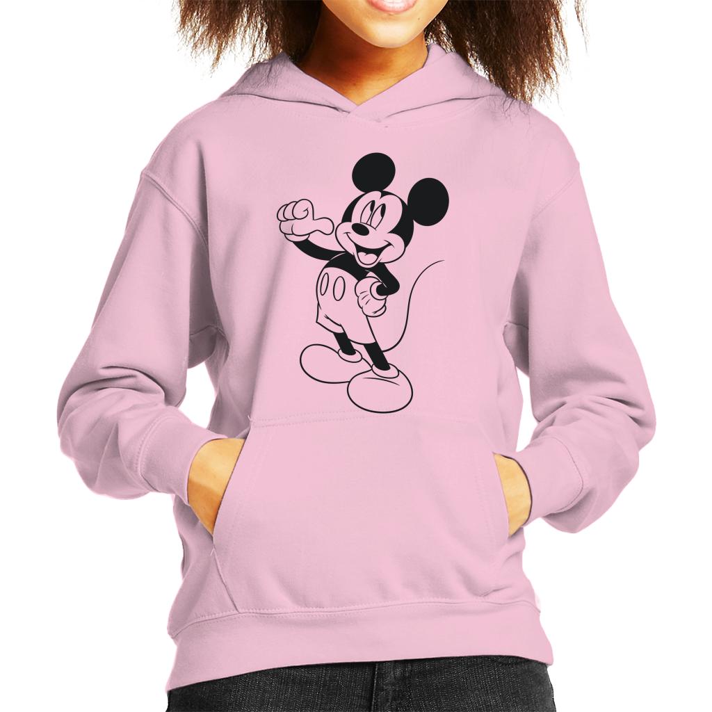 Disney Mickey Mouse Classic Black Sketch Kid's Hooded product image 6