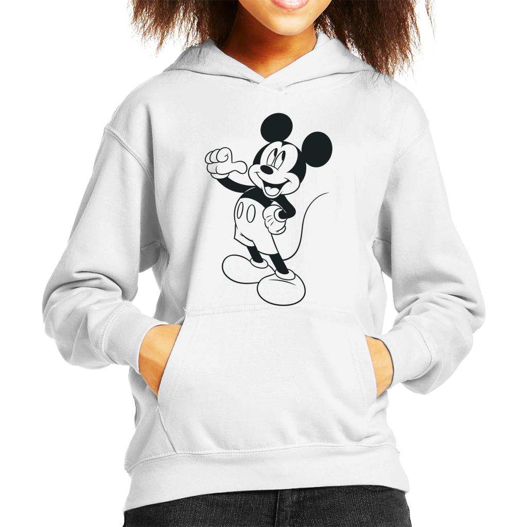 Disney Mickey Mouse Classic Black Sketch Kid's Hooded product image 4