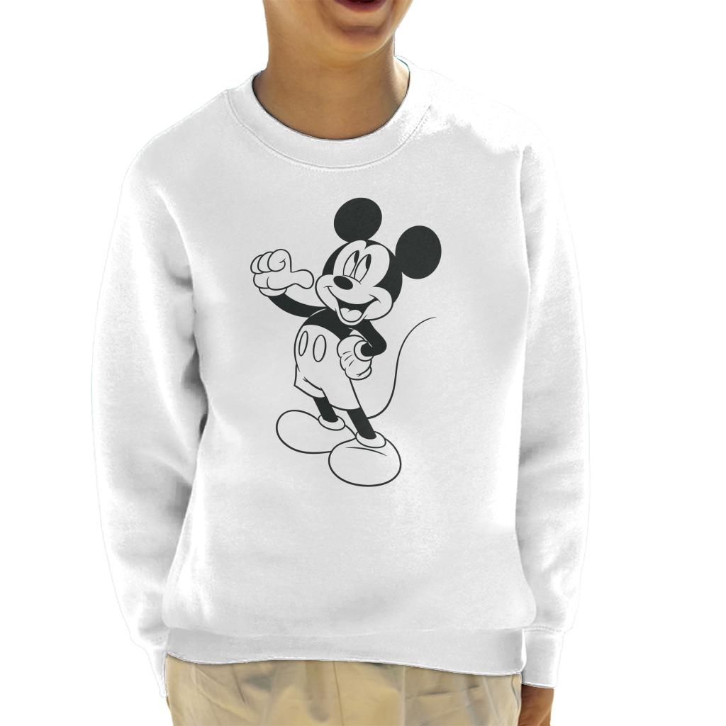 Disney Mickey Mouse Classic Black Sketch Kid's Sweatshirt product image 4