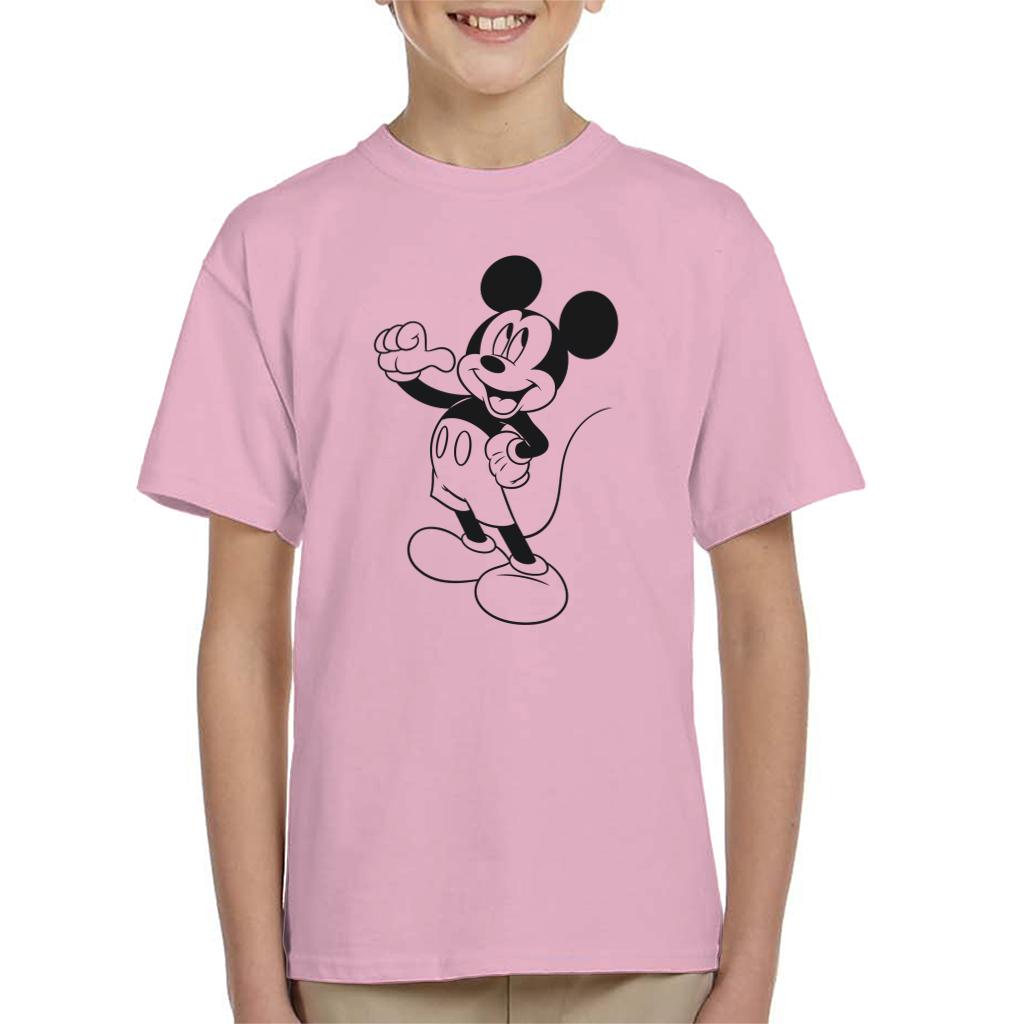 Disney Mickey Mouse Classic Black Sketch Kid's T-Shirt product image 6