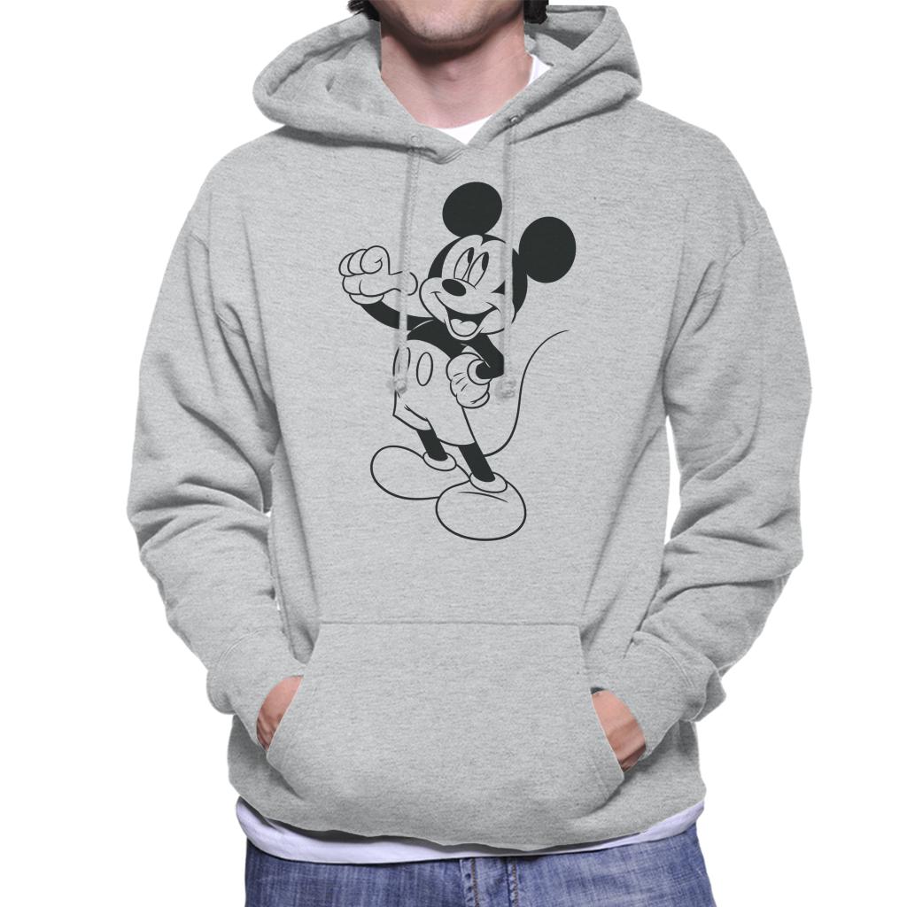 Disney Mickey Mouse Classic Black Sketch Men's Hooded product image 1
