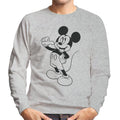 Disney Mickey Mouse Classic Black Sketch Men's Sweatshirt product image 1