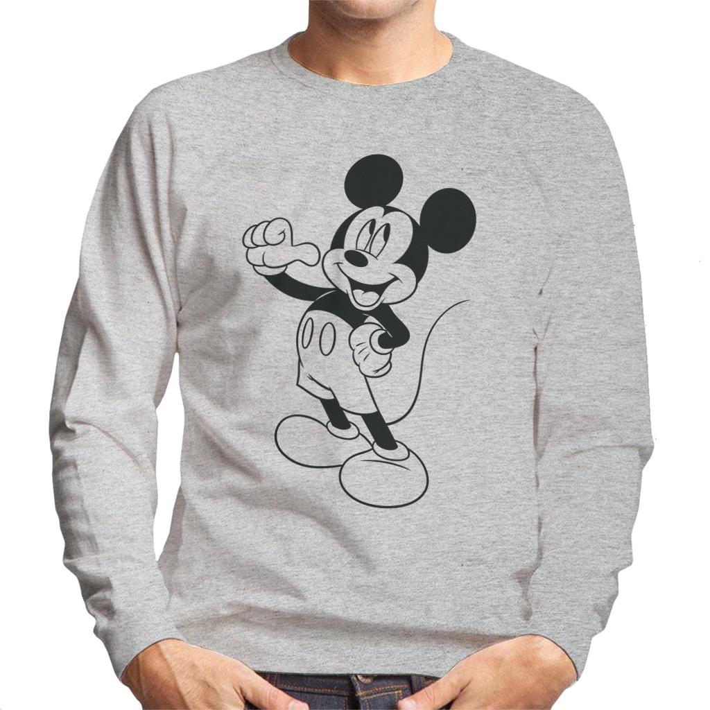 Disney Mickey Mouse Classic Black Sketch Men's Sweatshirt product image 1