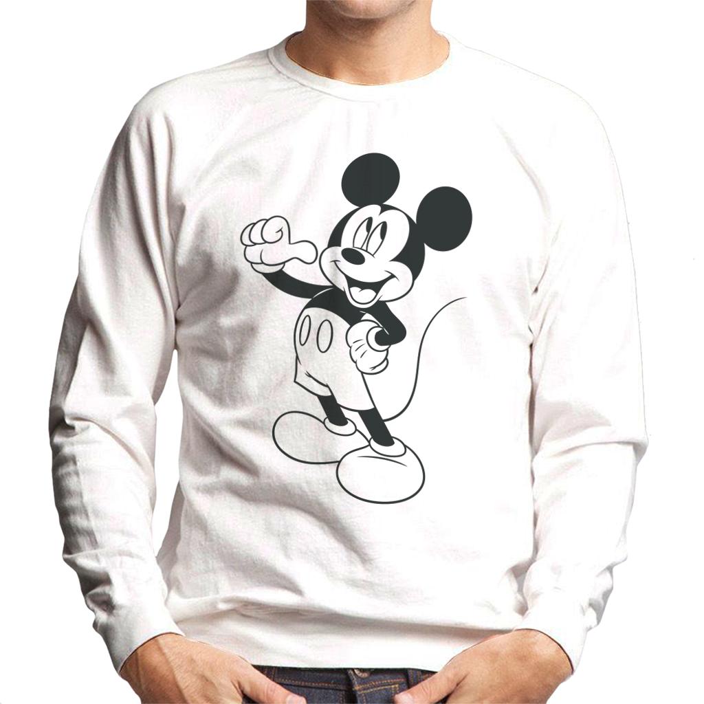Disney Mickey Mouse Classic Black Sketch Men's Sweatshirt product image 4