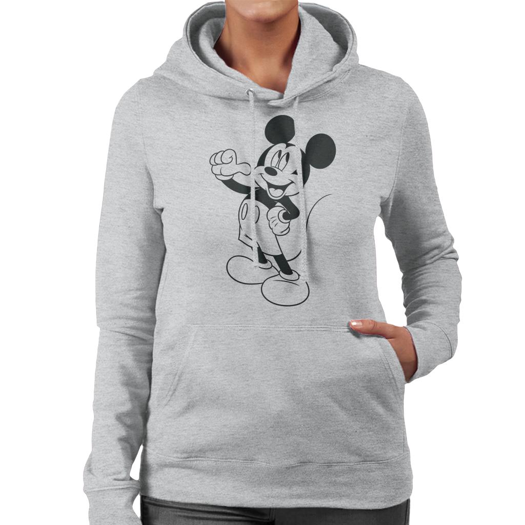 Disney Mickey Mouse Classic Black Sketch Women's Hooded product image 1