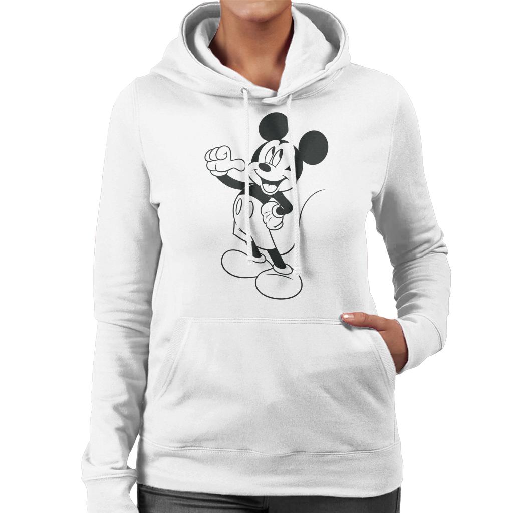 Disney Mickey Mouse Classic Black Sketch Women's Hooded product image 4