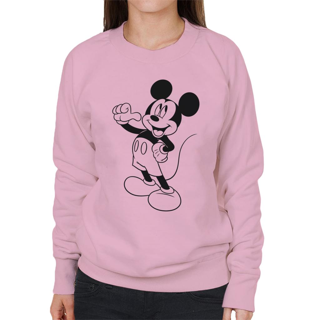 Disney Mickey Mouse Classic Black Sketch Women's Sweatshirt product image 6