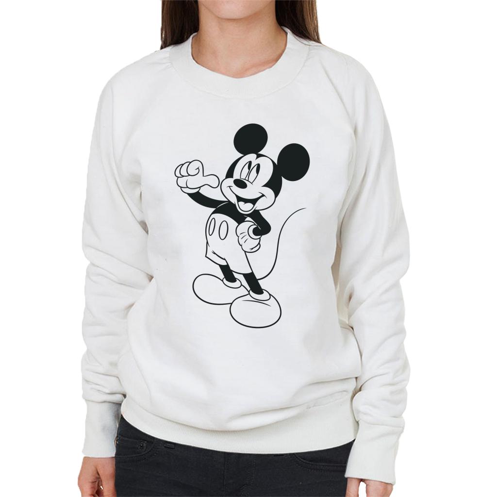 Disney Mickey Mouse Classic Black Sketch Women's Sweatshirt product image 4