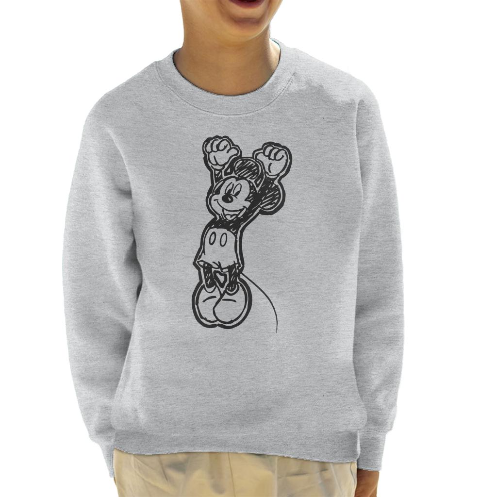 Disney Mickey Mouse Sketch Jump For Joy Kid's Sweatshirt product image 1