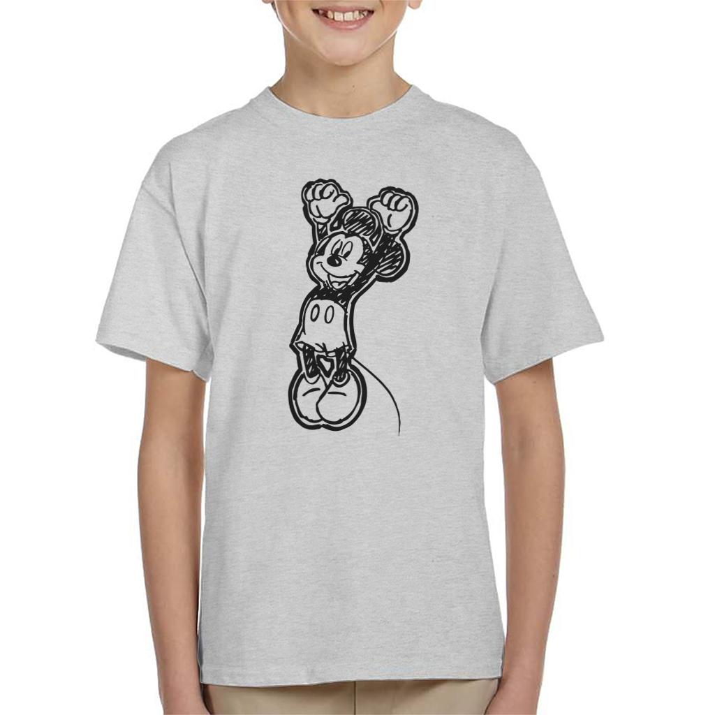 Disney Mickey Mouse Sketch Jump For Joy Kid's T-Shirt product image 1