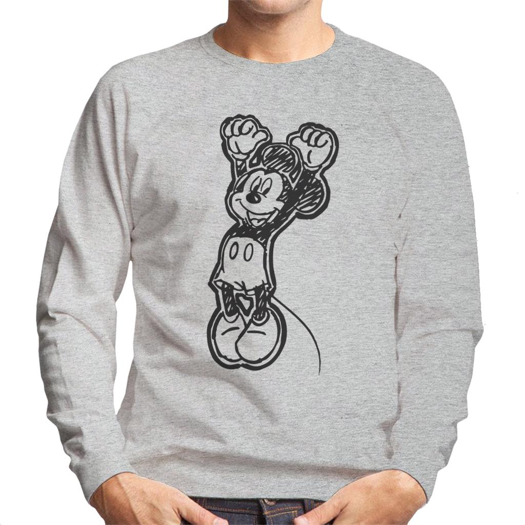 Disney Mickey Mouse Sketch Jump For Joy Men's Sweatshirt product image 1