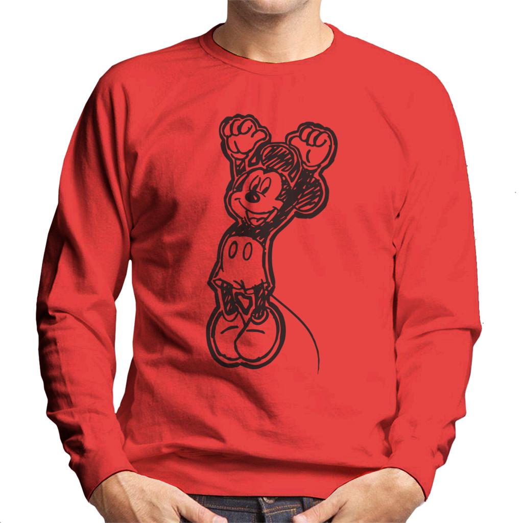 Disney Mickey Mouse Sketch Jump For Joy Men's Sweatshirt product image 6