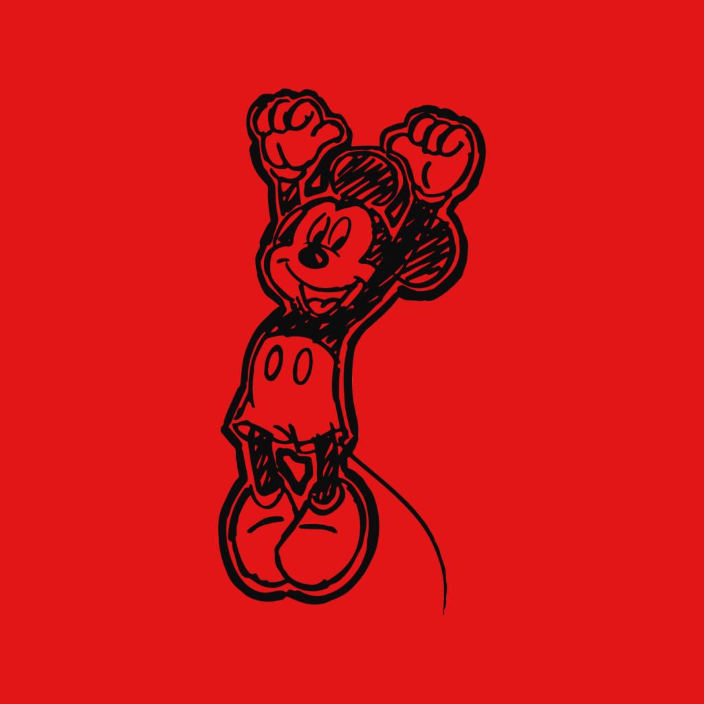 Disney Mickey Mouse Sketch Jump For Joy Kid's T-Shirt product image 7