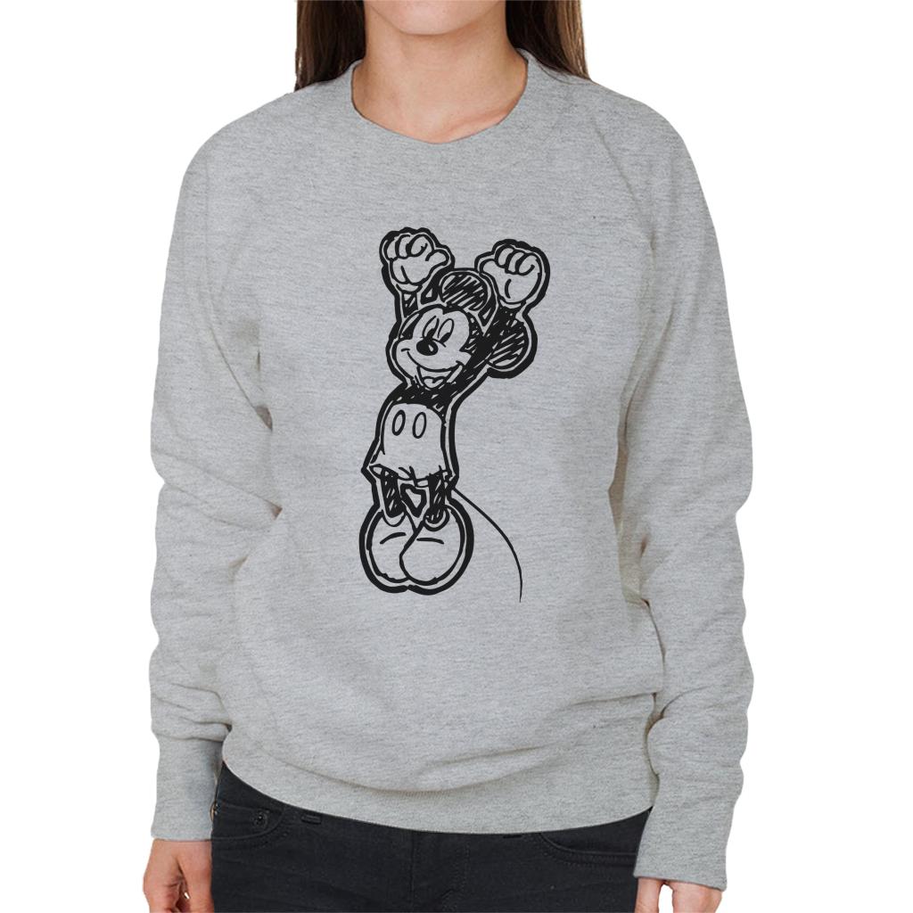 Disney Mickey Mouse Sketch Jump For Joy Women's Sweatshirt product image 1