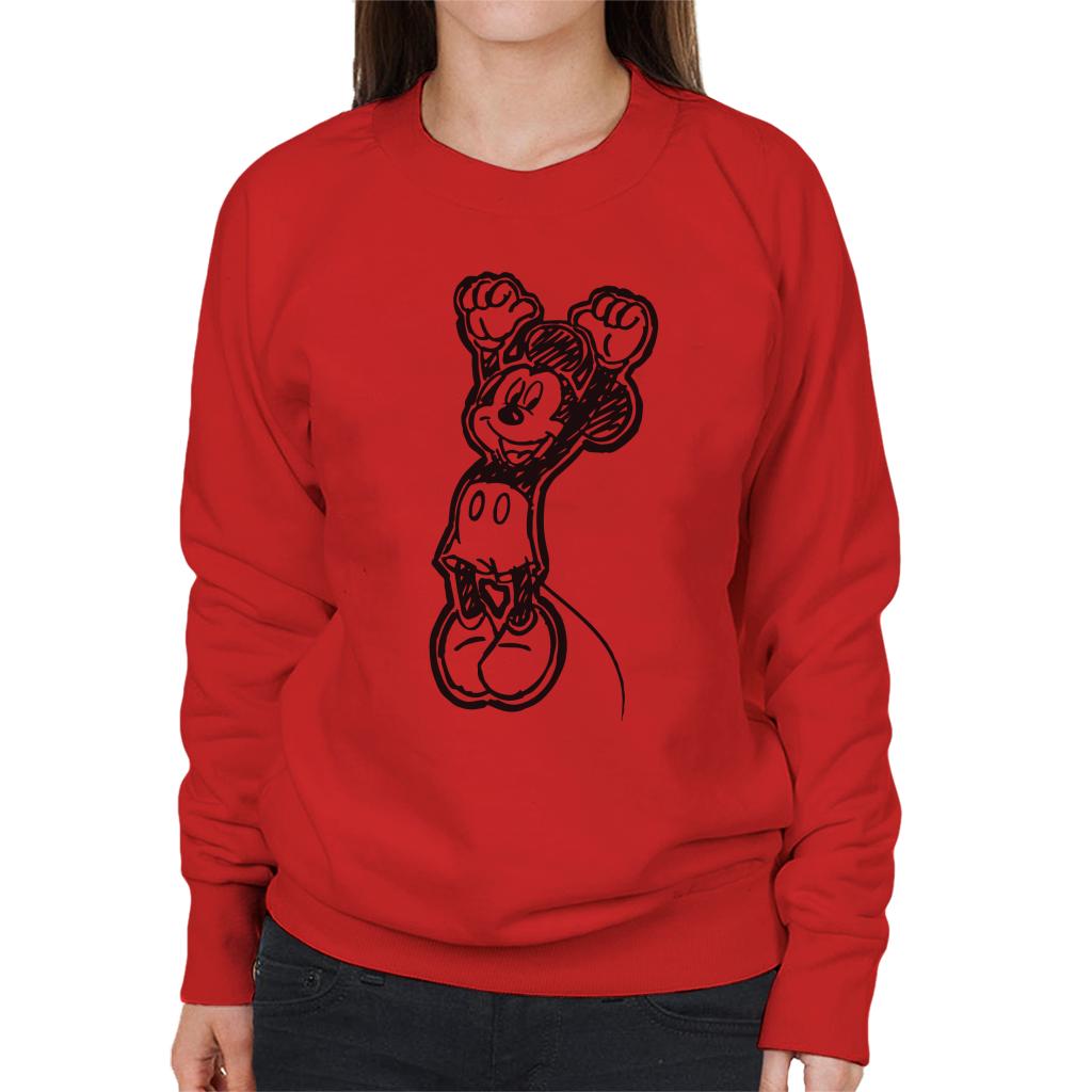 Disney Mickey Mouse Sketch Jump For Joy Women's Sweatshirt product image 6
