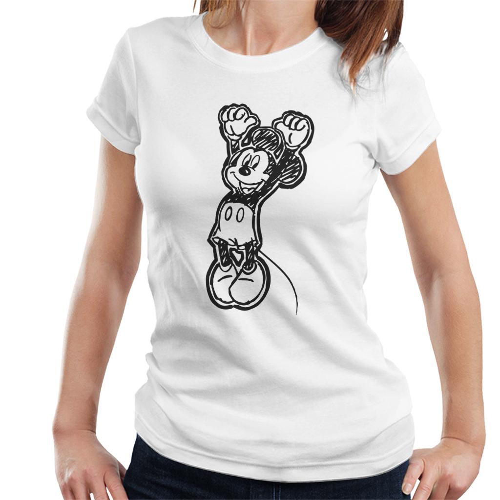 Disney Mickey Mouse Sketch Jump For Joy Women's T-Shirt product image 4