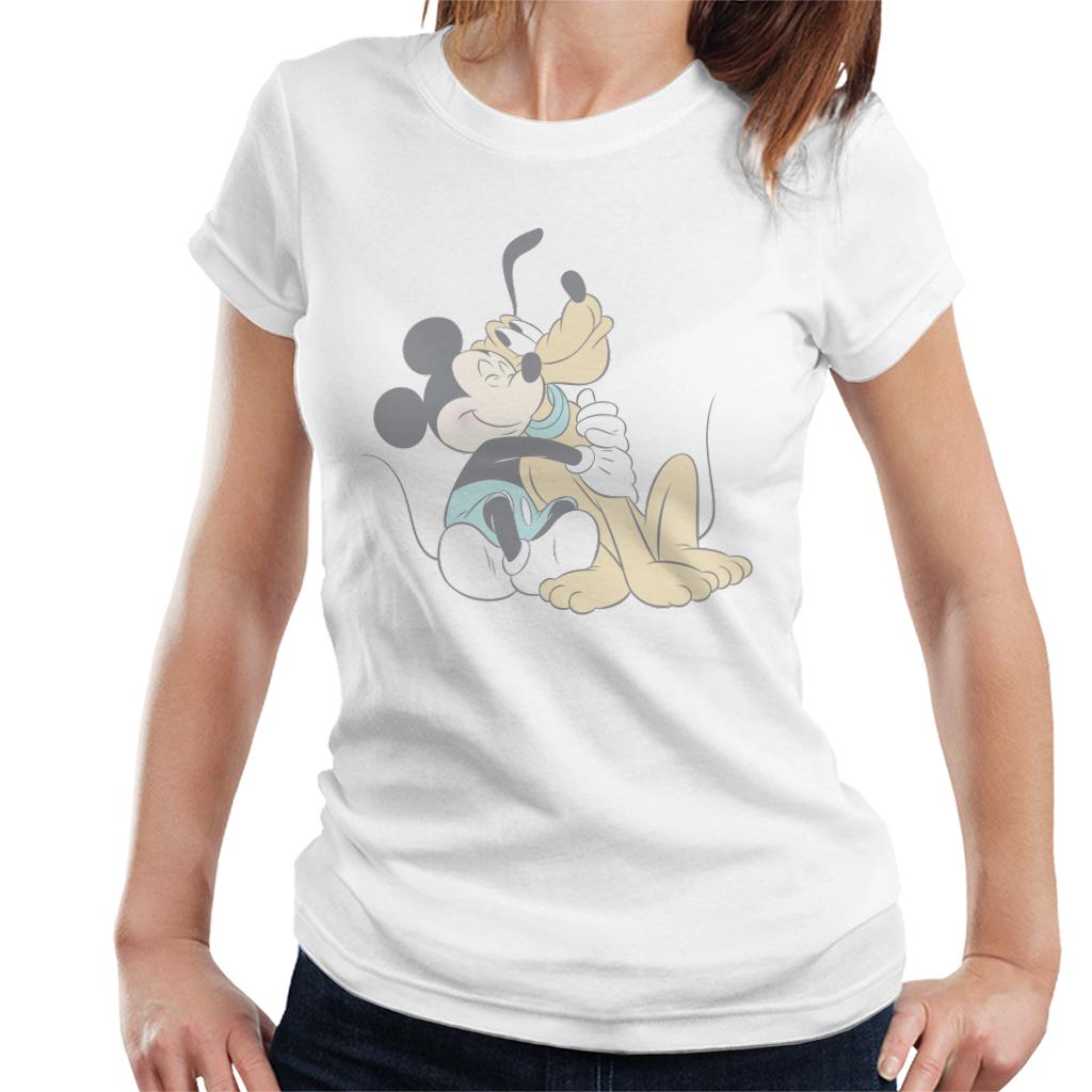 Disney Mickey Mouse Pluto Hug Women's T-Shirt product image 1