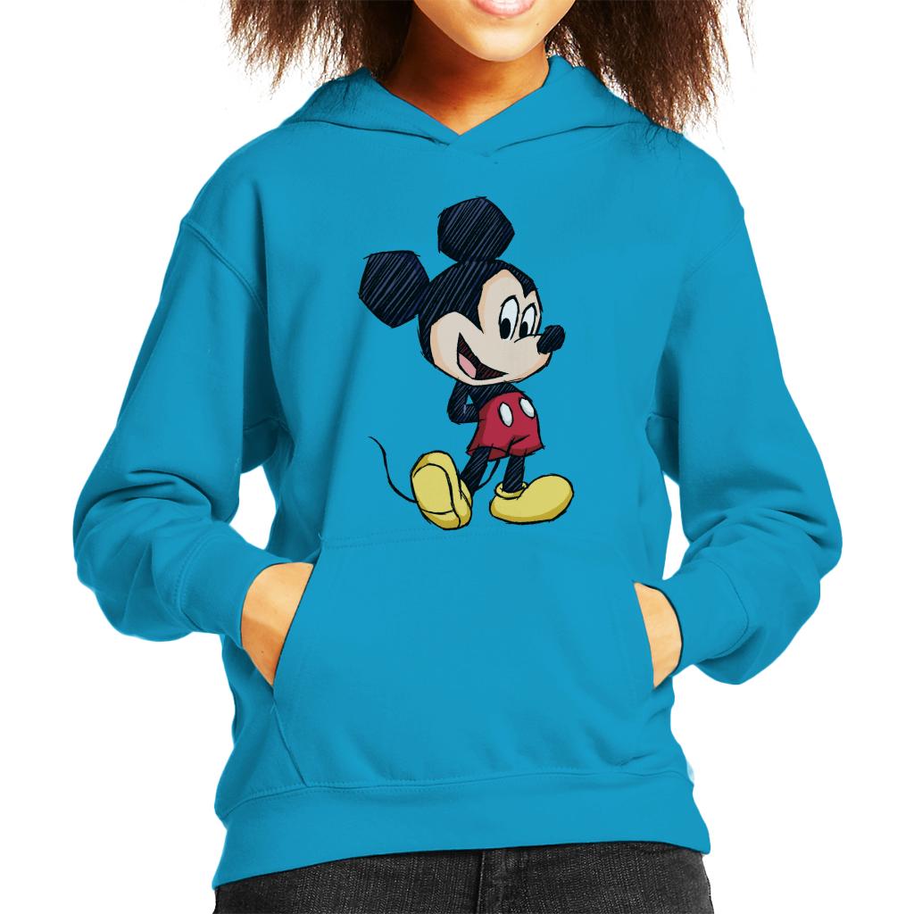 Disney Mickey Mouse Big Head Sketch Kid's Hooded Sweatshirt product image 6