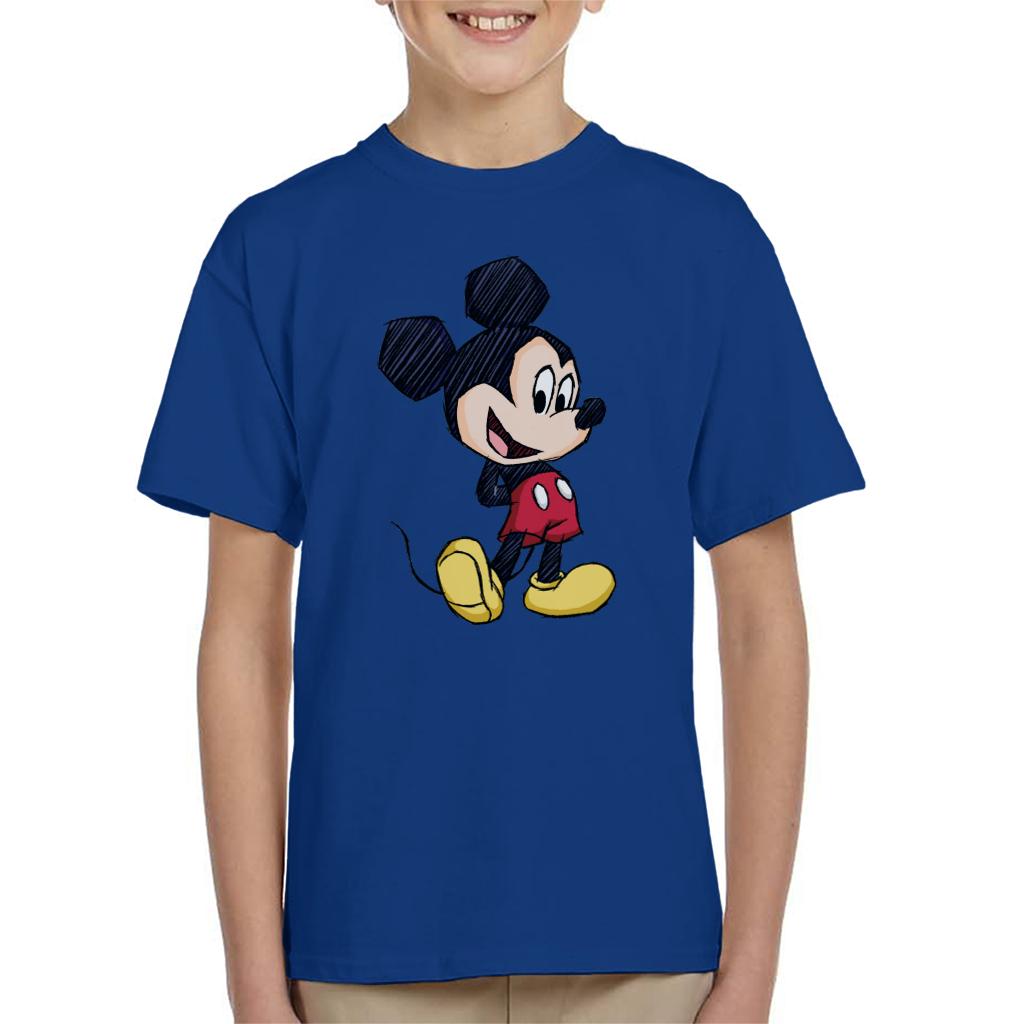 Disney Mickey Mouse Big Head Sketch Kid's T-Shirt product image 4
