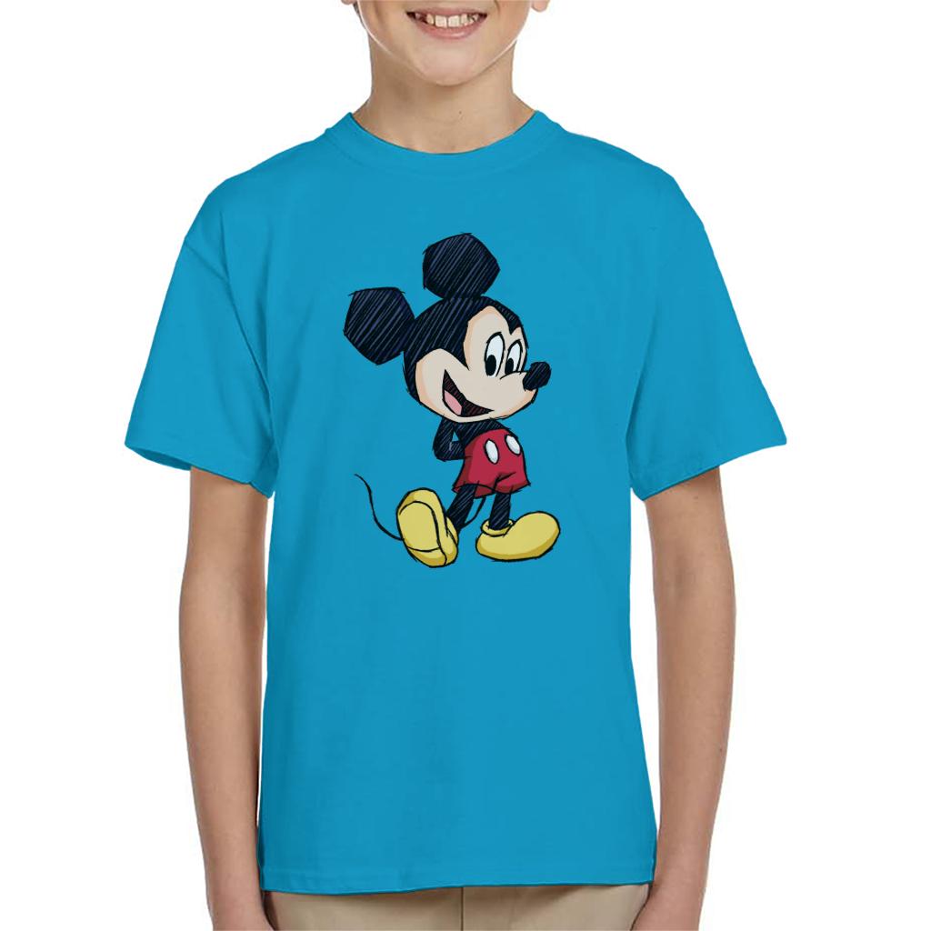 Disney Mickey Mouse Big Head Sketch Kid's T-Shirt product image 6