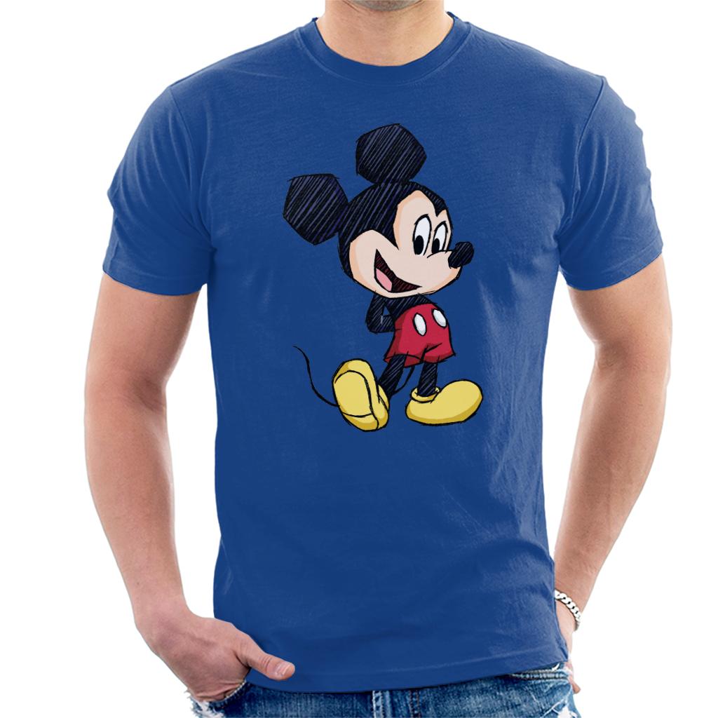 Disney Mickey Mouse Big Head Sketch Men's T-Shirt product image 4