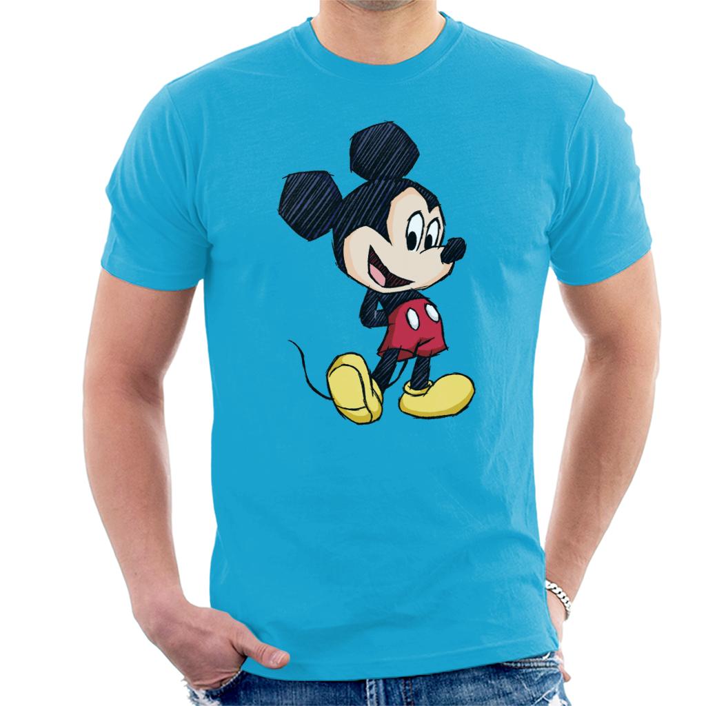 Disney Mickey Mouse Big Head Sketch Men's T-Shirt product image 6
