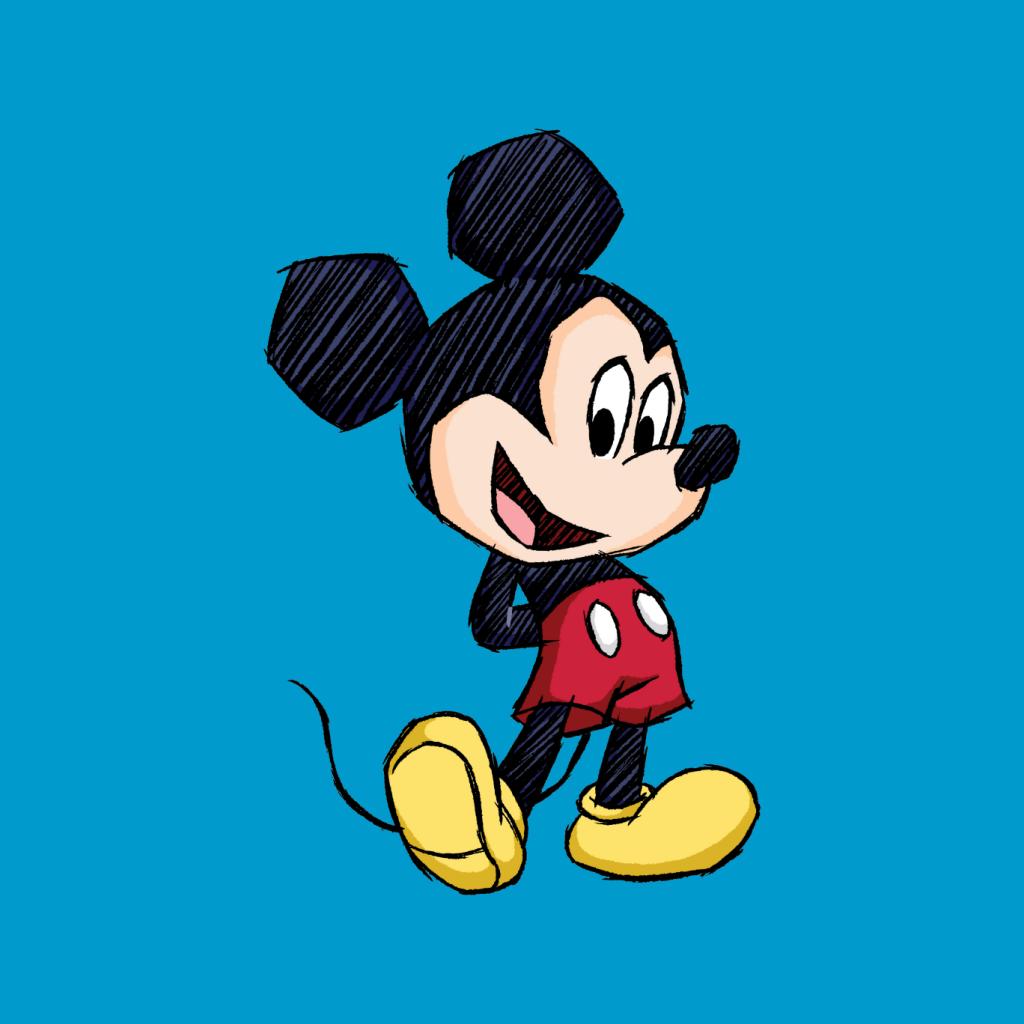Disney Mickey Mouse Big Head Sketch Kid's T-Shirt product image 7