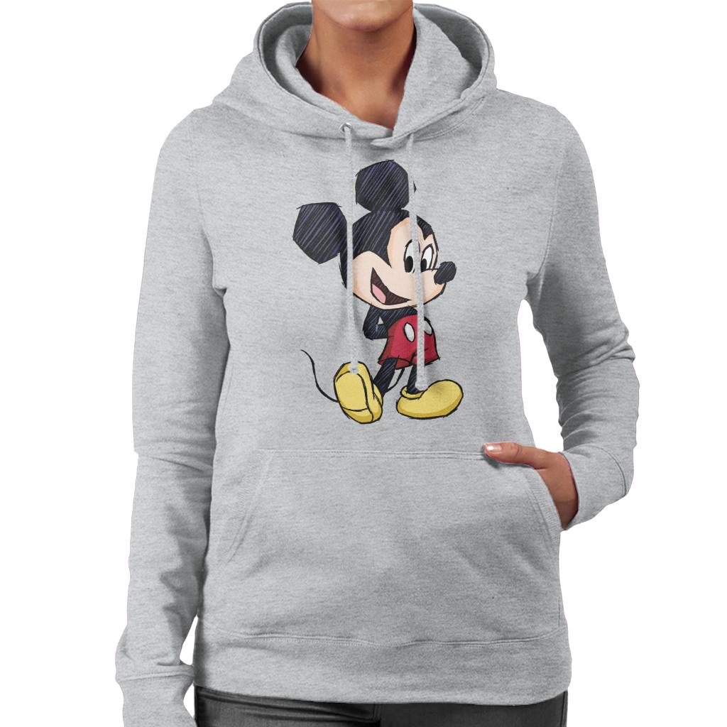 Disney Mickey Mouse Big Head Sketch Women's Hooded product image 1