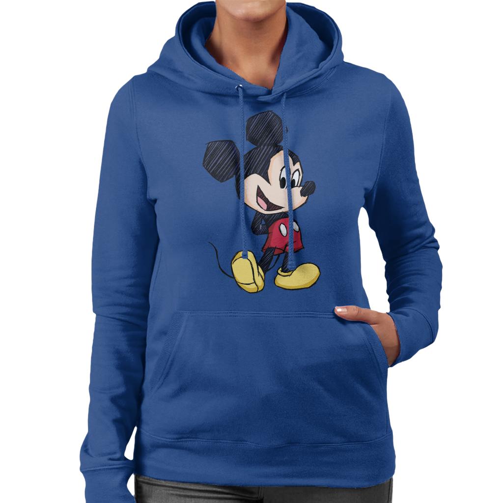 Disney Mickey Mouse Big Head Sketch Women's Hooded product image 4