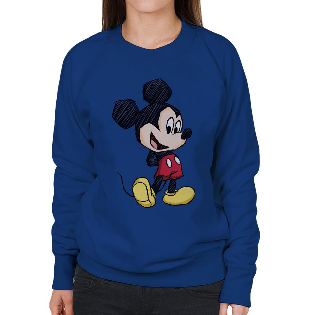 Disney Mickey Mouse Big Head Sketch Women's Sweatshirt product image 4