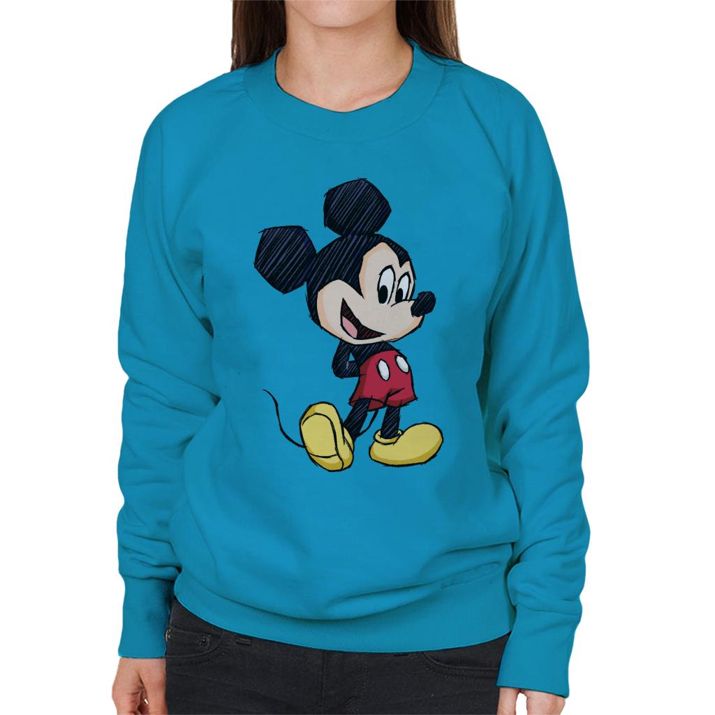 Disney Mickey Mouse Big Head Sketch Women's Sweatshirt product image 6